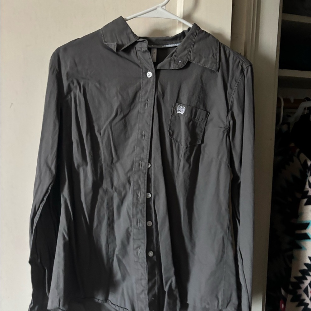 Cinch Gray Rodeo Button Down Shirt
